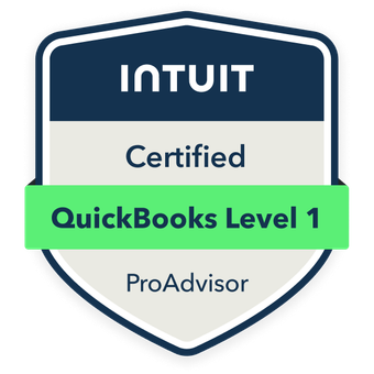 QuickBooks Level 1 ProAdvisor Badge